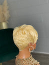 Glueless tousled pixie wig with effortless texture, ideal for a carefree yet polished style.