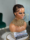 Glueless natural pixie cut wig for Black women, offering a realistic look and easy wear.