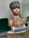 Glueless straight pixie wig from the Ebony Collection, ideal for Black women's sleek hairstyles.