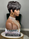 Glueless straight pixie wig from the Ebony Collection, ideal for Black women's sleek hairstyles.