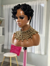 Glueless pixie wig with fringe, a stylish option for framing the face of African American women.