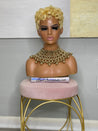 Glueless natural pixie cut wig designed for Black women, offering a comfortable and secure fit.