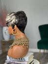 Glueless natural pixie cut wig for Black women, offering a realistic look and easy wear.