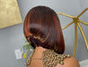 Low-maintenance glueless bob wig for a realistic, effortless style.