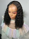 Uncustomized 16-inch closure made with Mongolian afro kinky curly