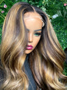 Glueless natural colored wig for a bold, vibrant hairstyle