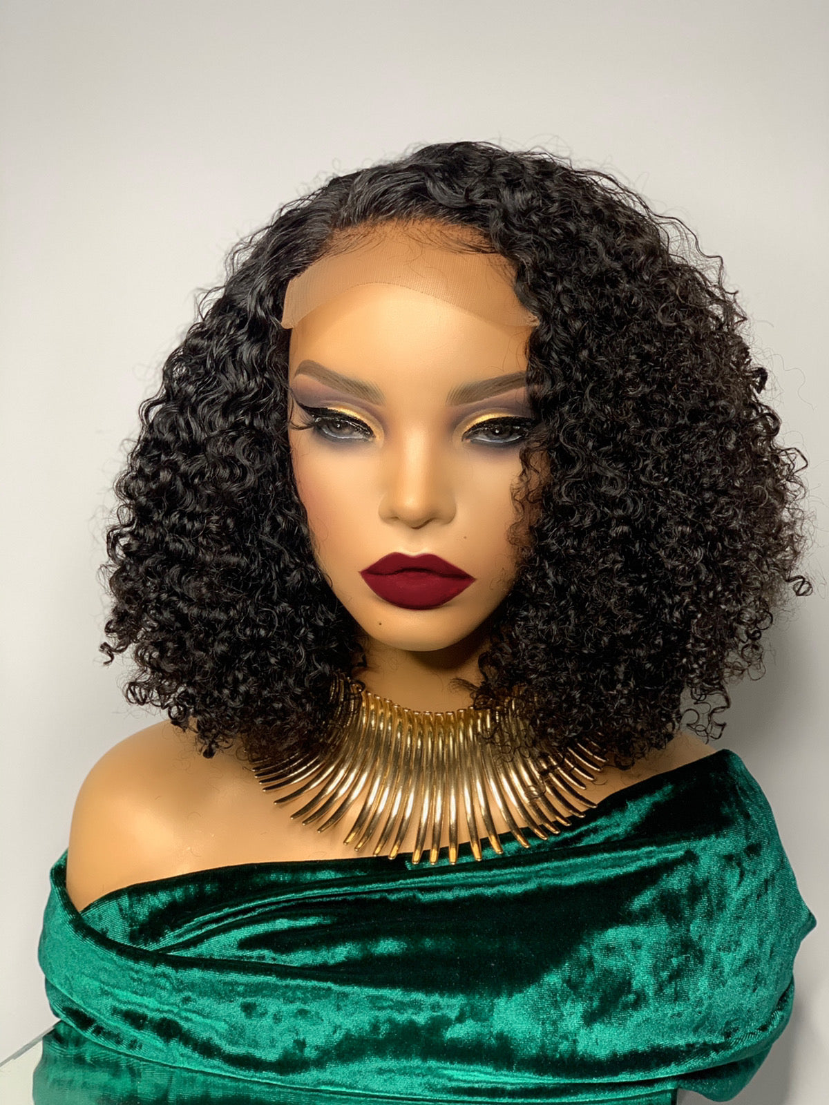  Uncustomized 10-inch afro kinky curly