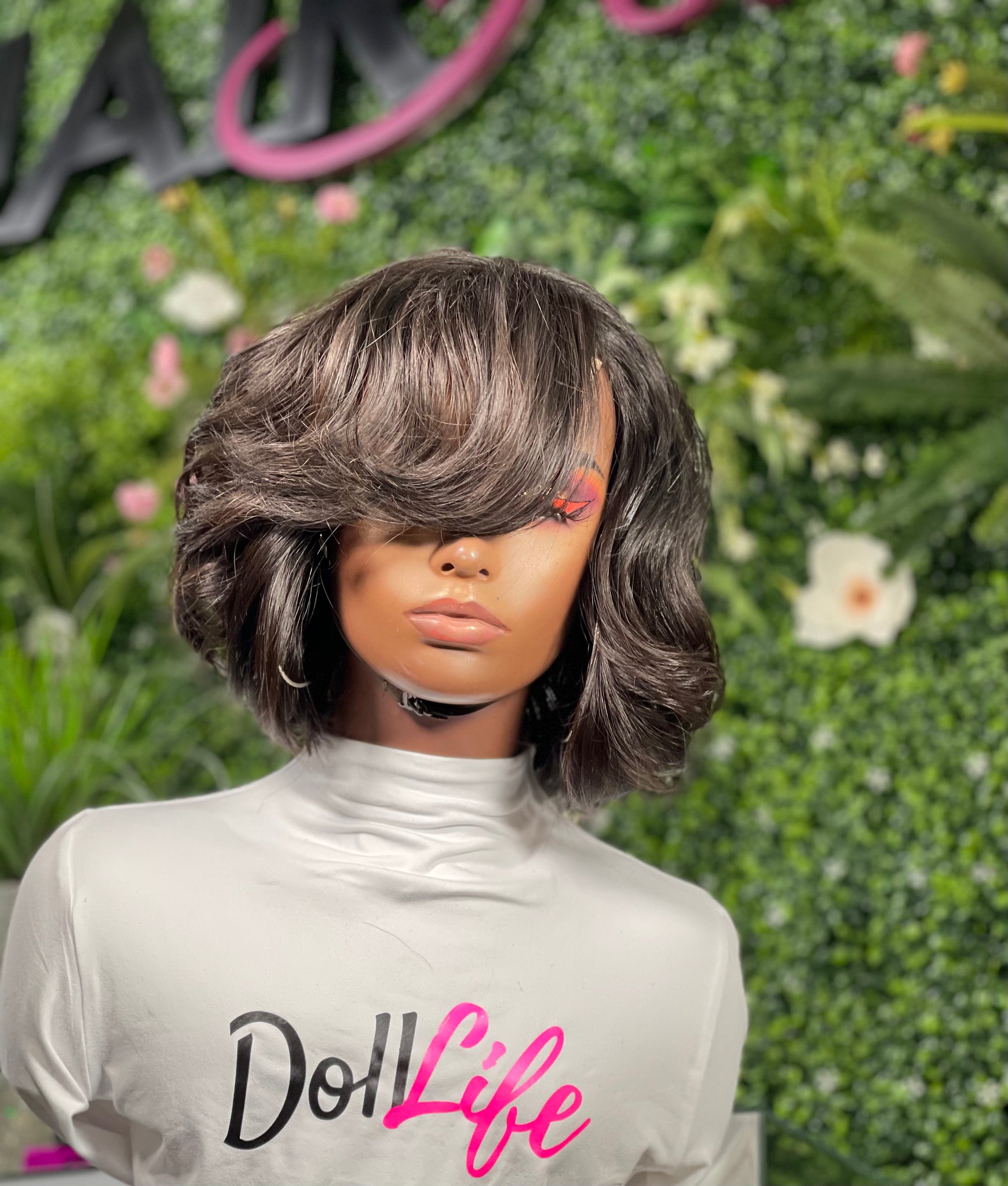 Luxury pre-styled bob wig, perfect for low-maintenance hair routines.
