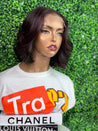Lace-free bob wig with baby hairs for a realistic, undetectable hairline