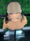 Pre-cut lace, glueless bob wig with a natural hairline for easy styling.